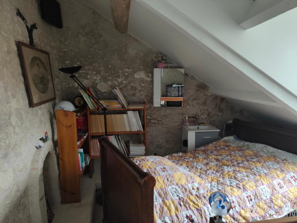 La Maison Bleue De Husseau Ancienne Ferme Semi-Troglodytique 18E Siecle Vila Montlouis-sur-Loire Exterior foto